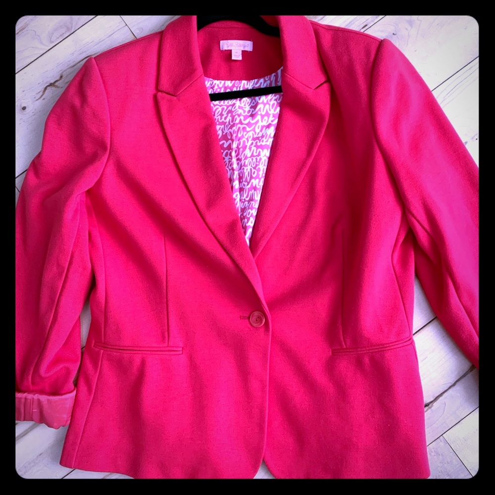 Lilly Pulitzer Hot Pink Blazer
